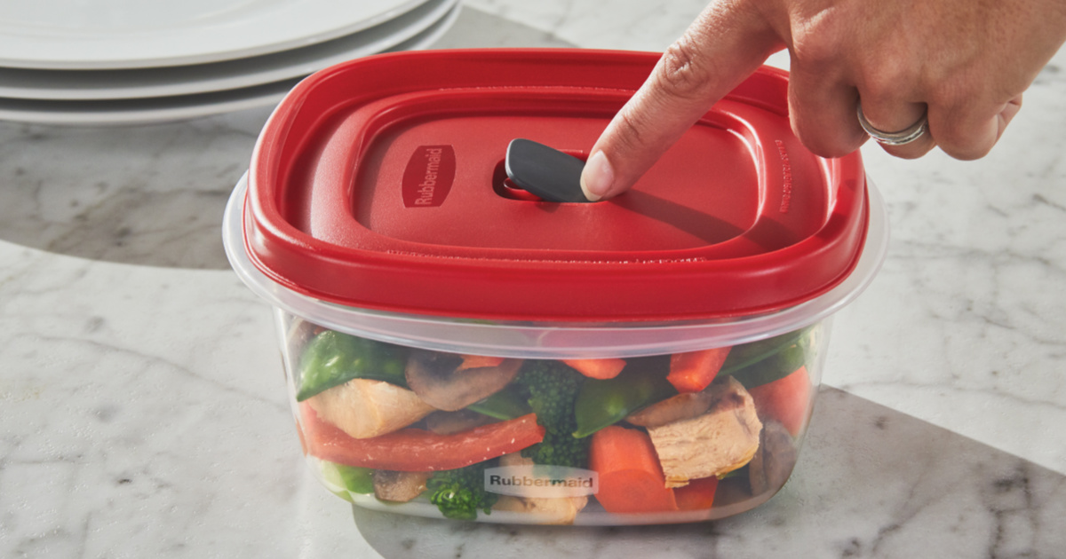Rubbermaid TakeAlongs Food Storage Containers BENTO 3.7 Cup 3 Pack