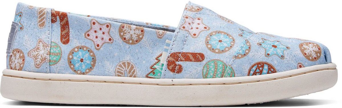 TOMS Shoe with Christmas cookie print