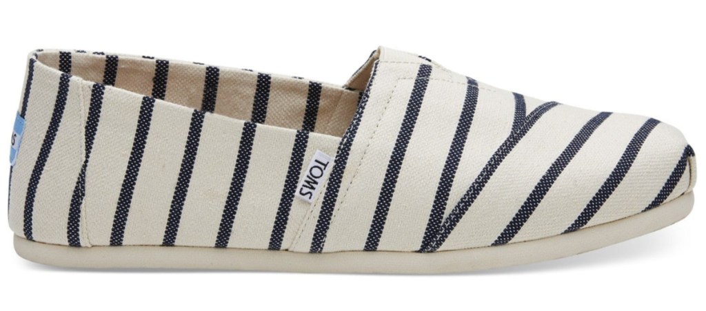TOMS mens heritage riviera product display one shoe