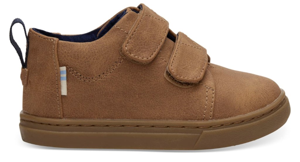 TOMS toddler synthetic suede product display one shoe