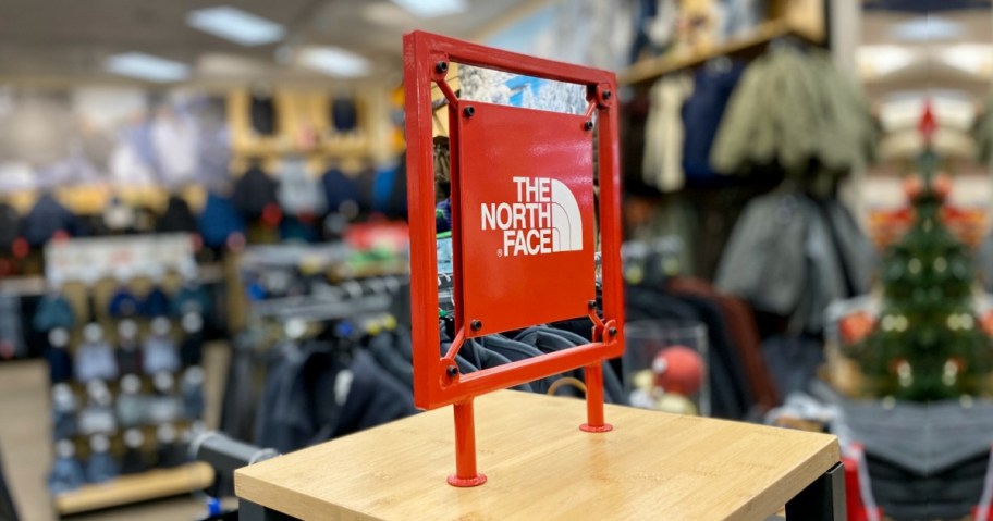 The North Face Sign inside store