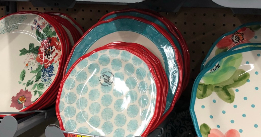 The Pioneer Woman Stoneware Plates on store shelf
