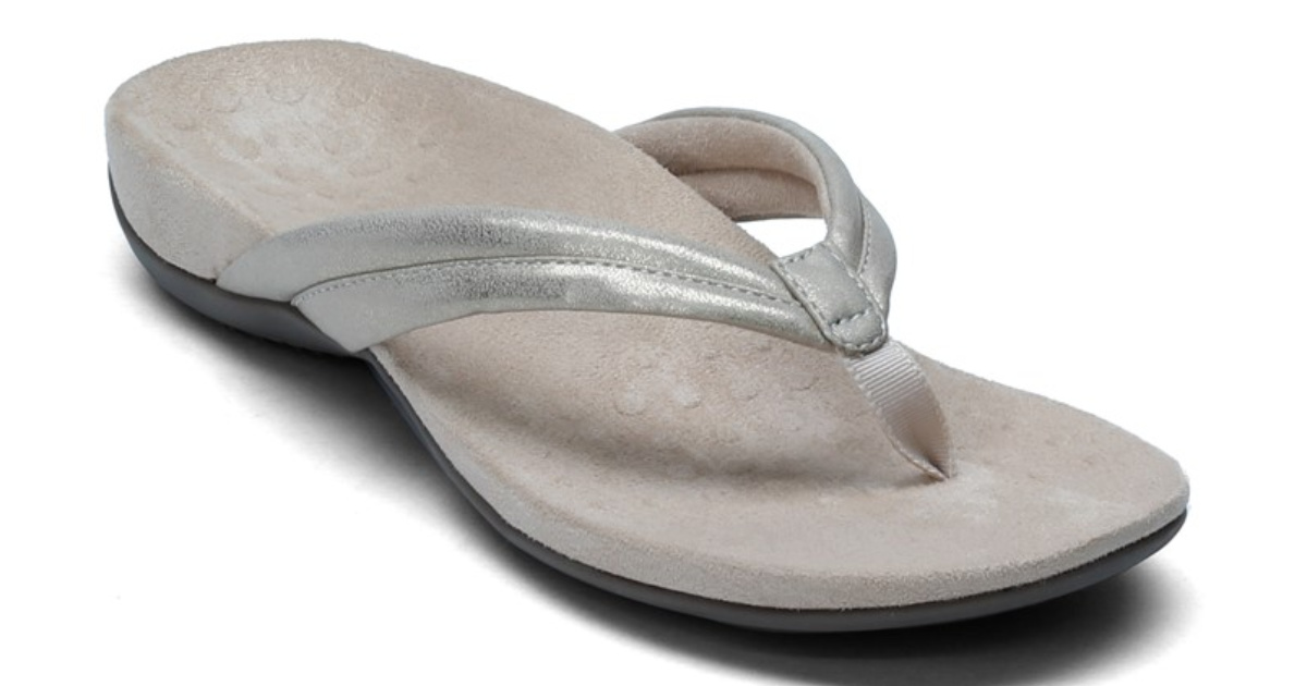 vionic sandals silver