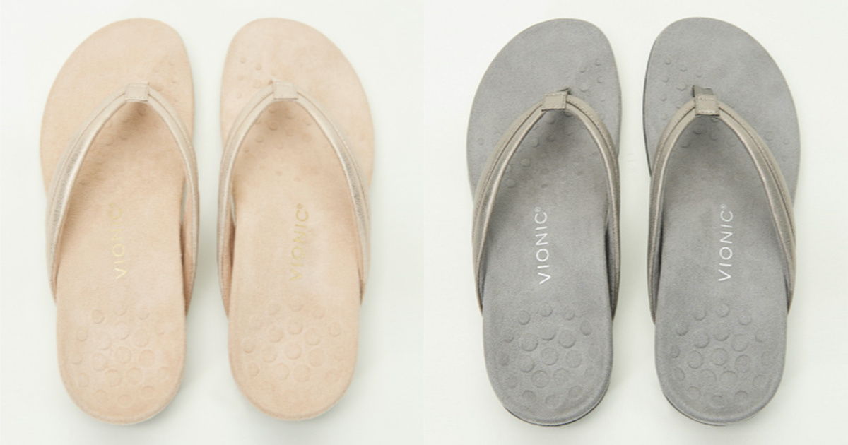 vionic gray sandals