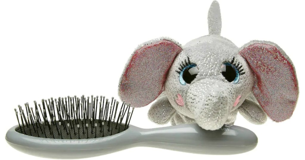 Elephant themed hair brush