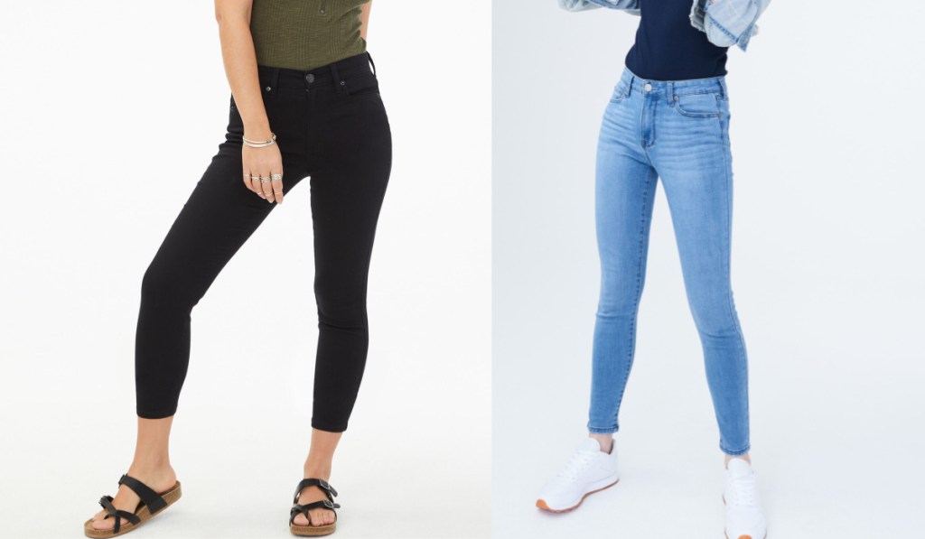 aeropostale girls jeans on two female models