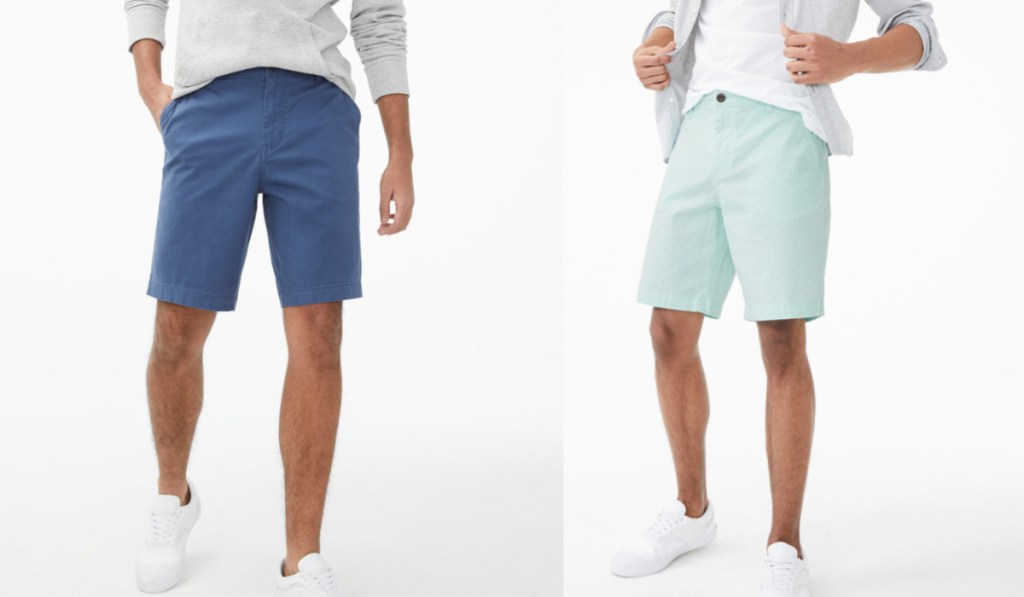aeropostale guys shorts on two male models