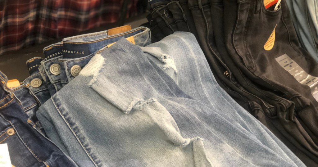 aeropostale jeans on rack