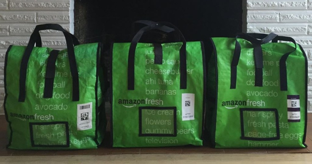 Einkaufstüten von Amazon Fresh