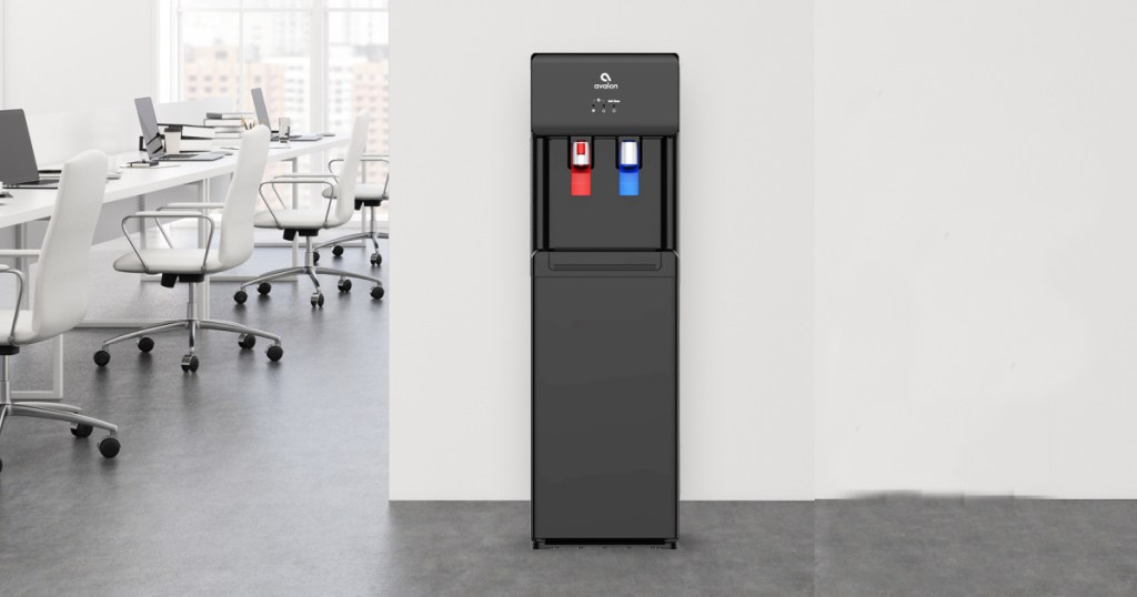 avalon water cooler black water cooler in office