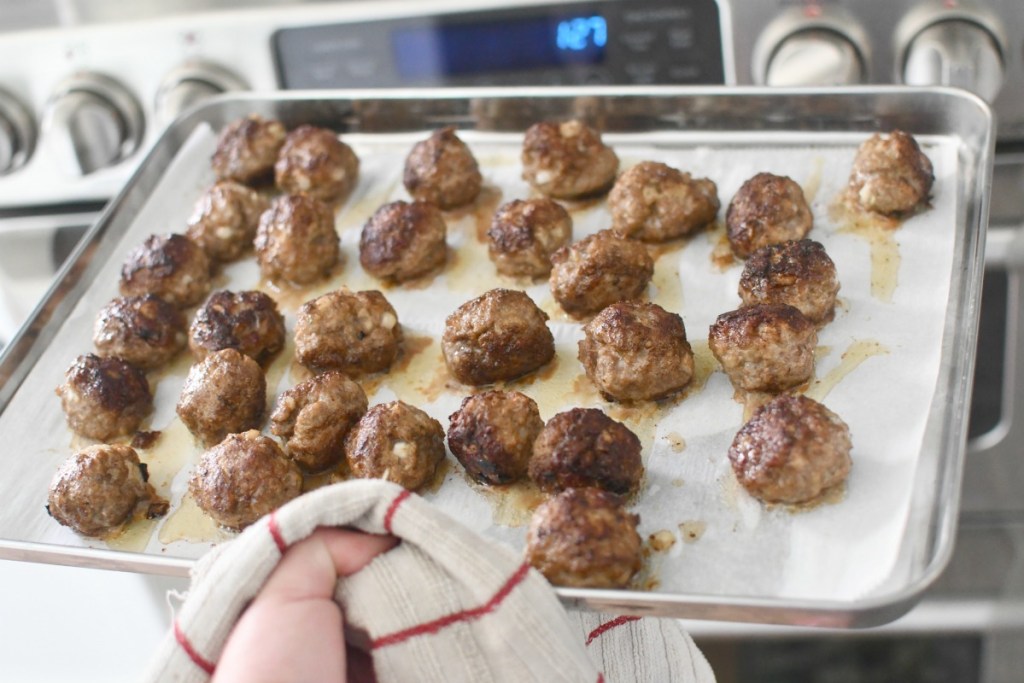 baked meatballs from the oven
