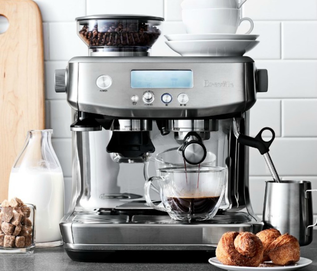 espresso machine sitting on counter