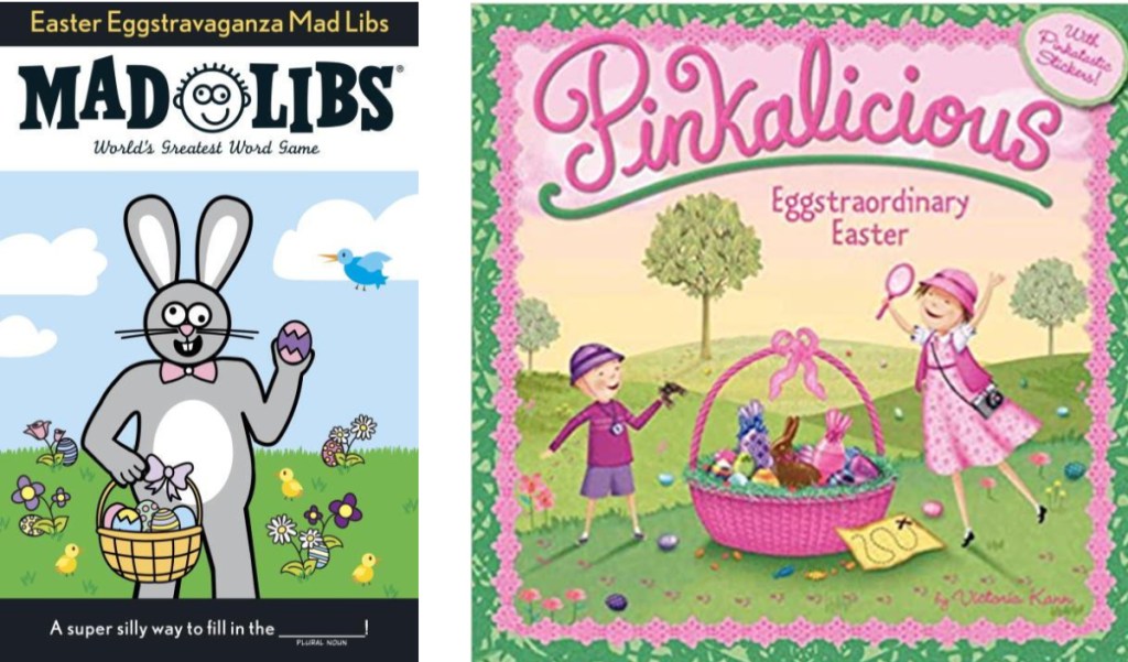 Mad libs book and pinkalicious book
