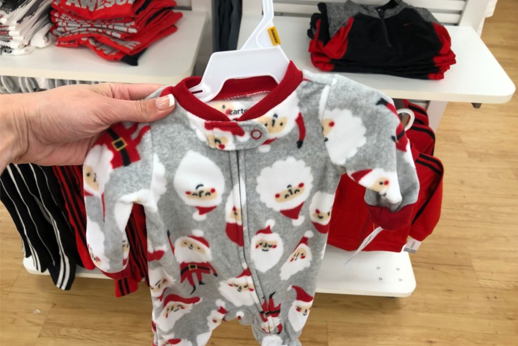 carters baby boy holiday onesie at kohls in aisle in hand