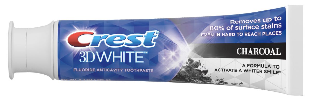 crest charcoal toothpaste single tube