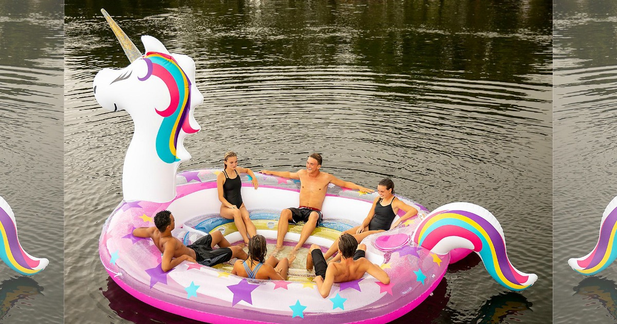 Giant Unicorn Floating Island Available At Sam S Club Holds 6