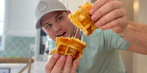 We Hacked This Popular Disney Grilled Cheese Recipe & Used a Waffle Maker!