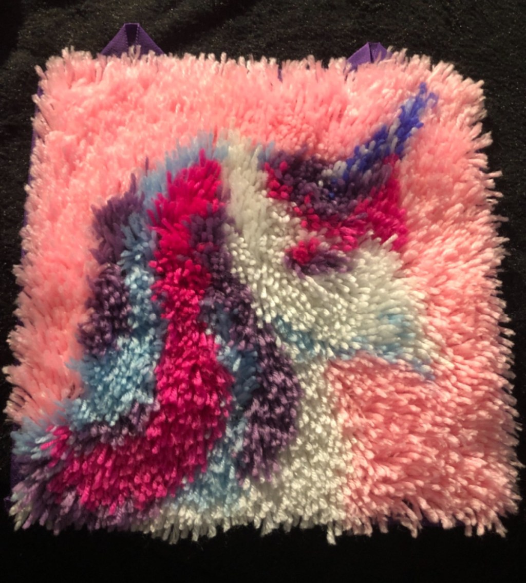 best craft kits for kids - latch hook rug unicorn