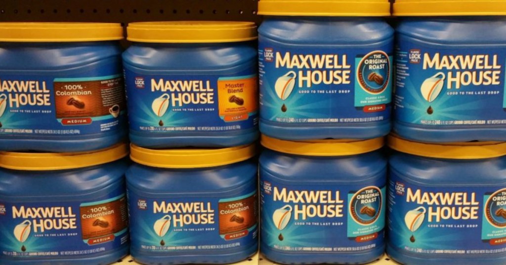 maxwell house variety on shelf