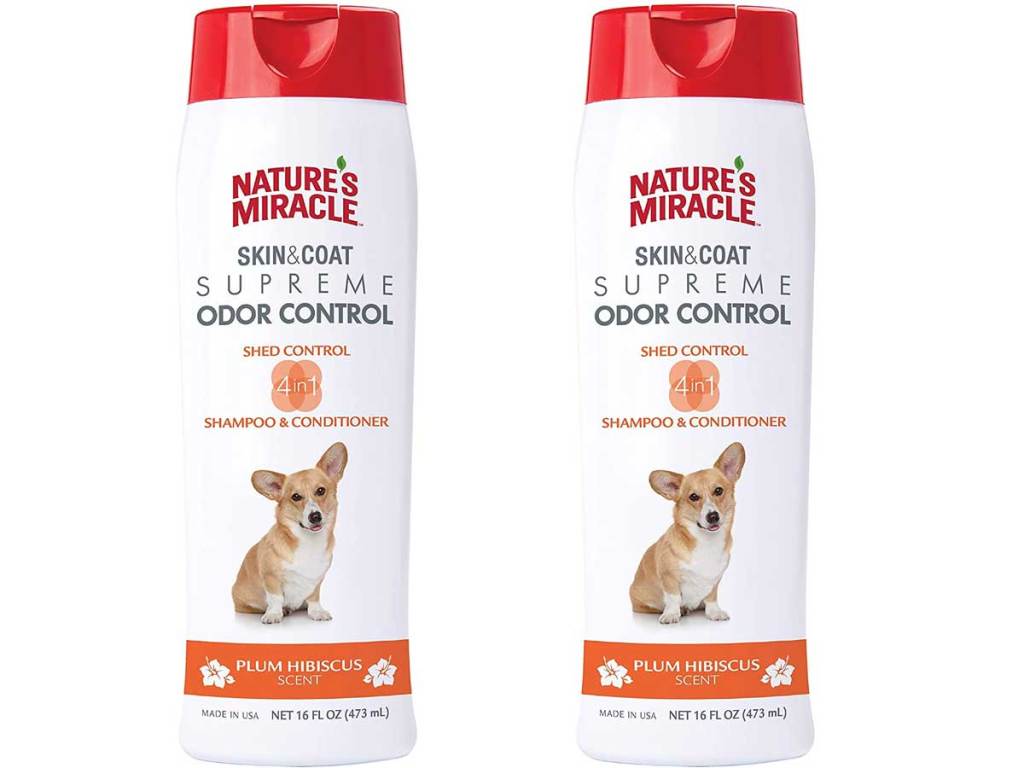 stock image of nature's miracle pet shampoo