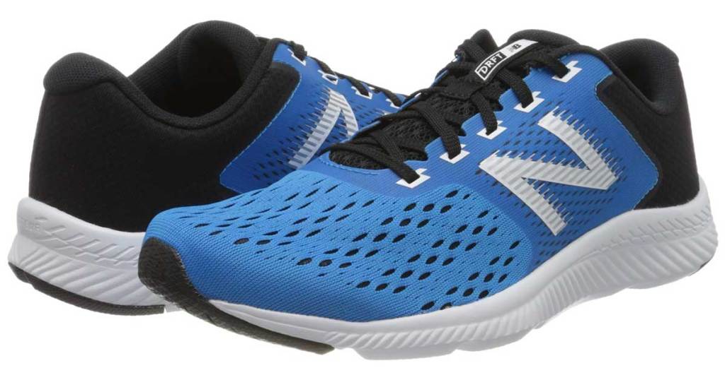new balance drft running shoes in vision blue stock image