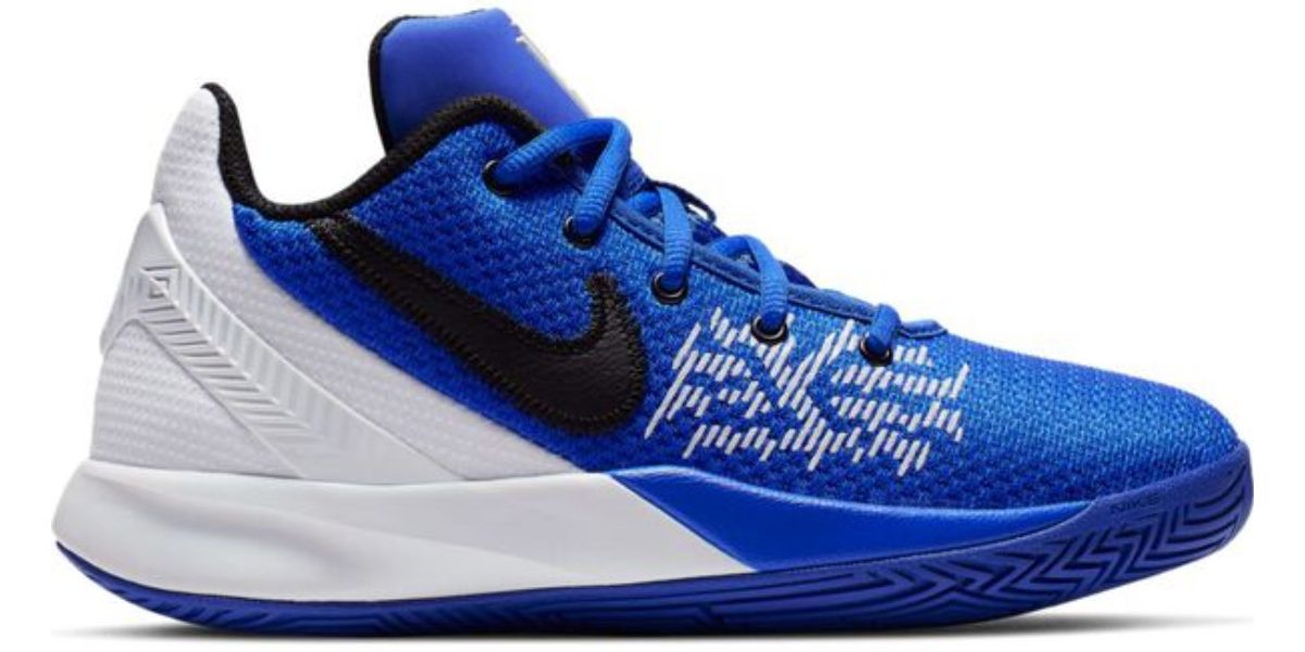 nike kyrie shoe blue and white basketball shoe