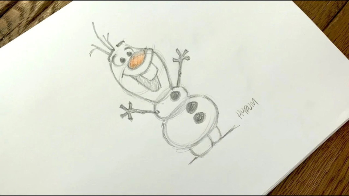 sketch of Olaf