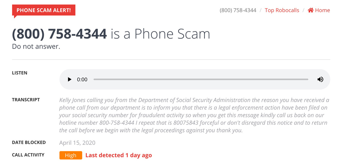 instant checkmate phone number scam