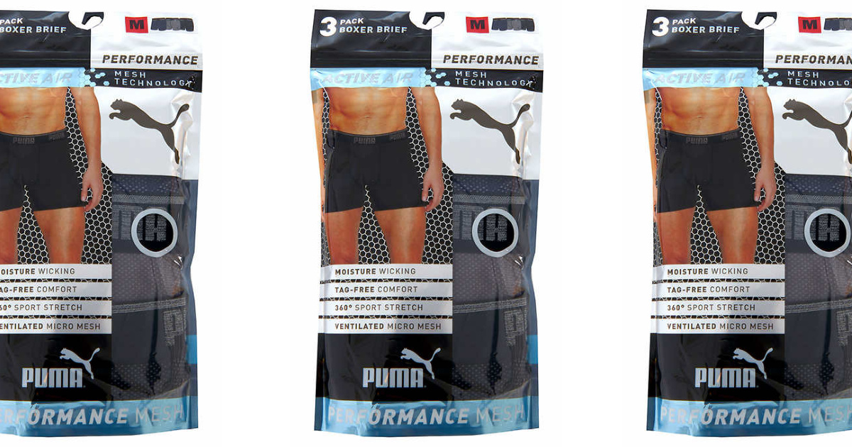 PUMA Men's Boxer Brief 3-Pack Only $9.99 on Costco (Regularly $16)