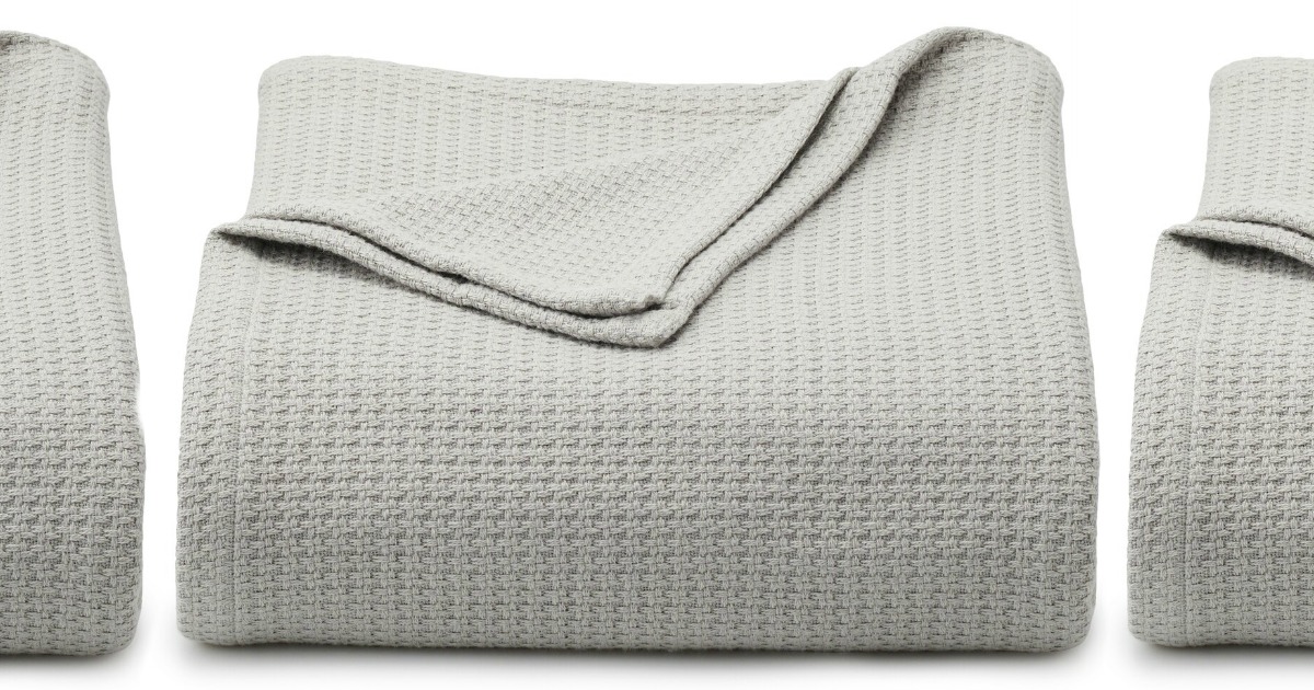 gray cotton blankets