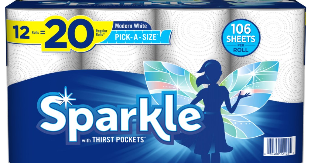 sparkle paper towels 12-count product display