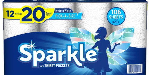 Sparkle Paper Towels 12-Pack Available Now on Walmart.com