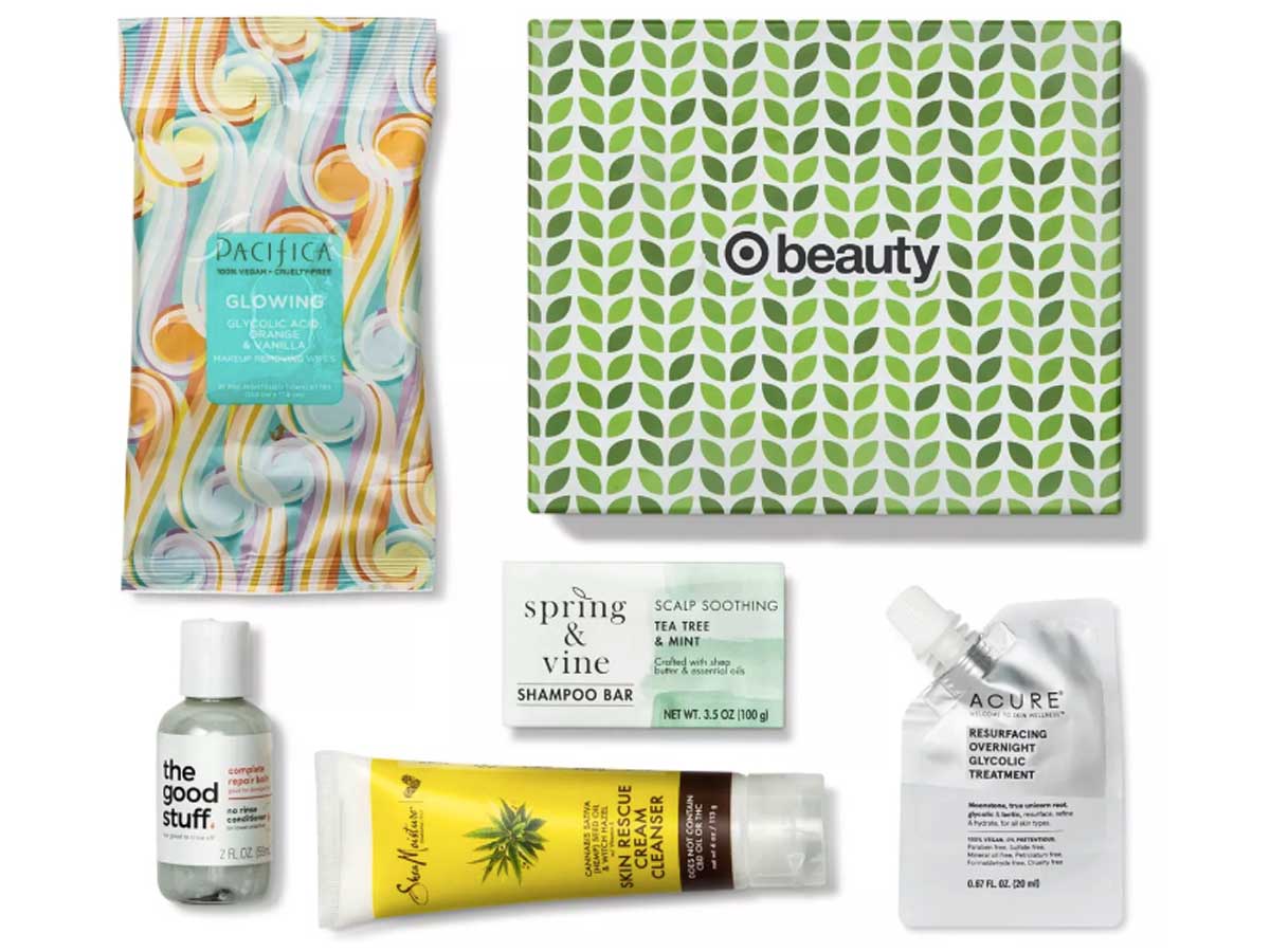 Spring Into Clean Beauty Box target stock image