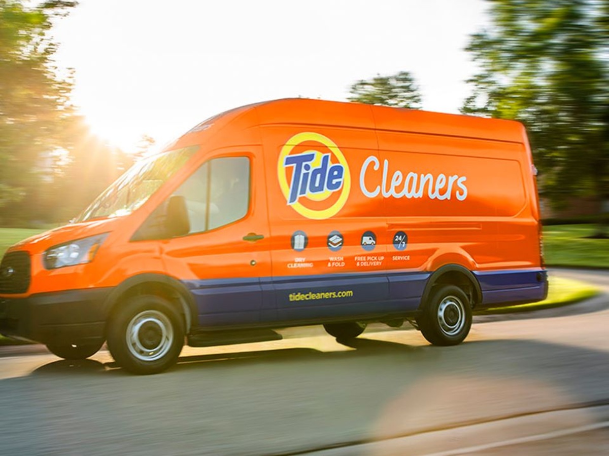 Tide Cleaners delivery van