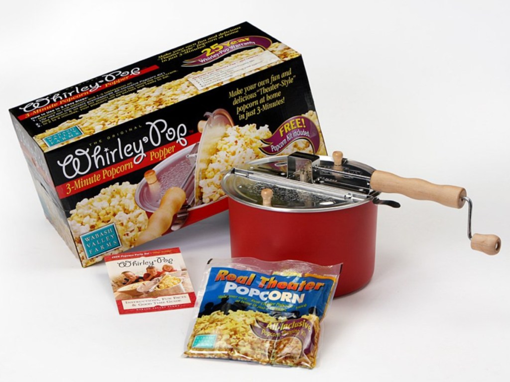 whirley pop box popper packet and directions