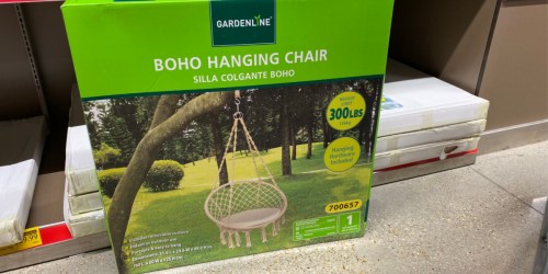 Boho Hanging Chair Only $39.99 at ALDI | Use Indoors or Outdoors
