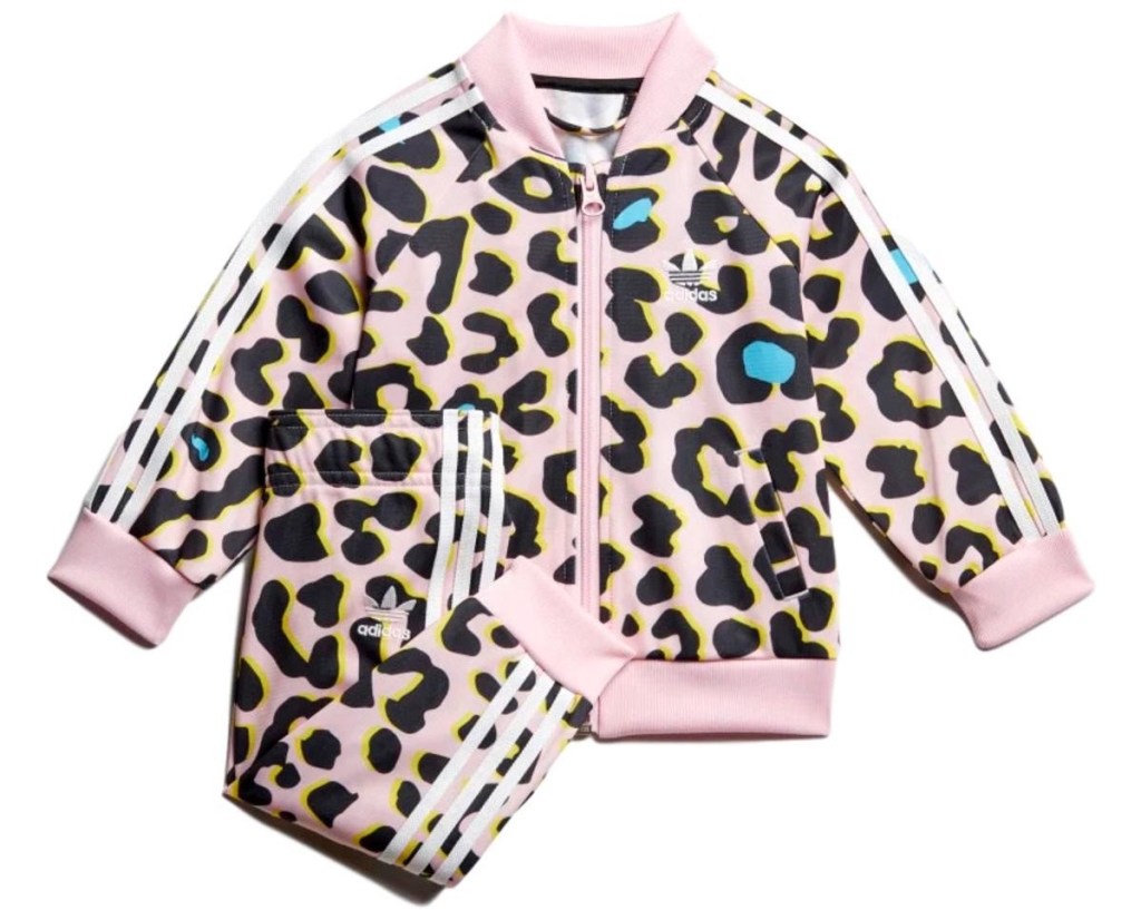 pink leopard print Adidas LZ SST TRACK SUIT