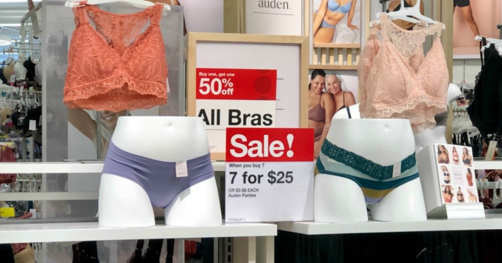 Select Women's Auden Underwear 7 for $20 at Target! (reg. up to $6