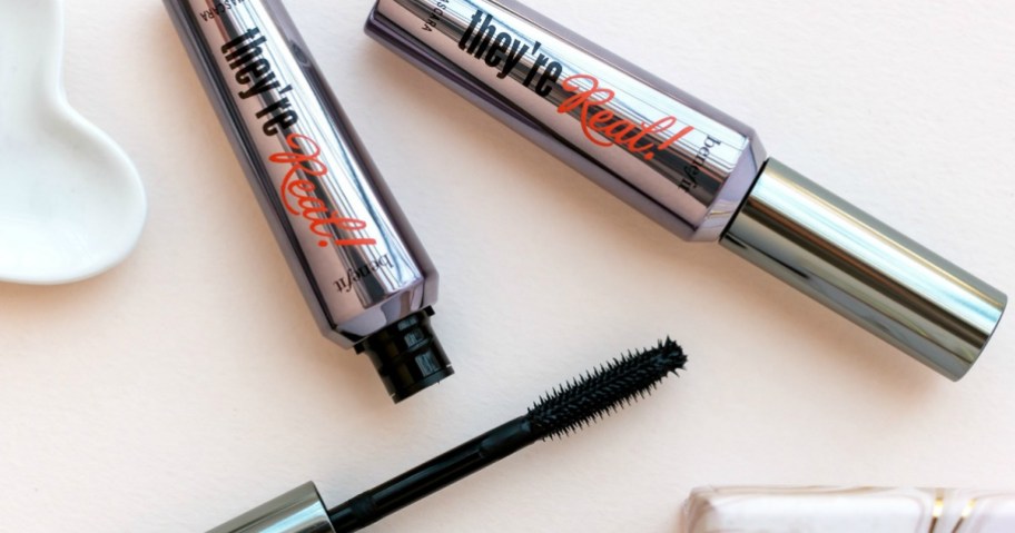 two mascaras on counter