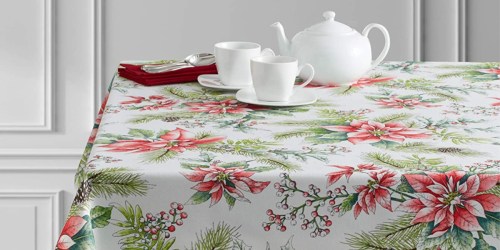 Poinsettia Tablecloth Only $5.97 on Amazon (Regularly $11)