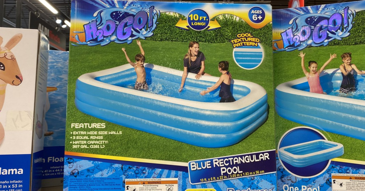 Rectangular Pool H20go Family Fun Pool H2OGO Family Lounge Pool