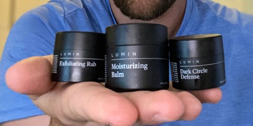 Lumin 3-Piece Men’s Skincare Sets Only $3 Shipped