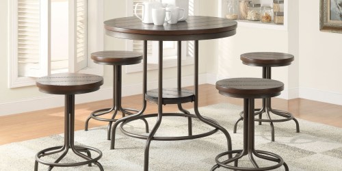 Counter-Height 5-Piece Dining Set Only $199.99 Shipped on Walmart.com (Regularly $400)