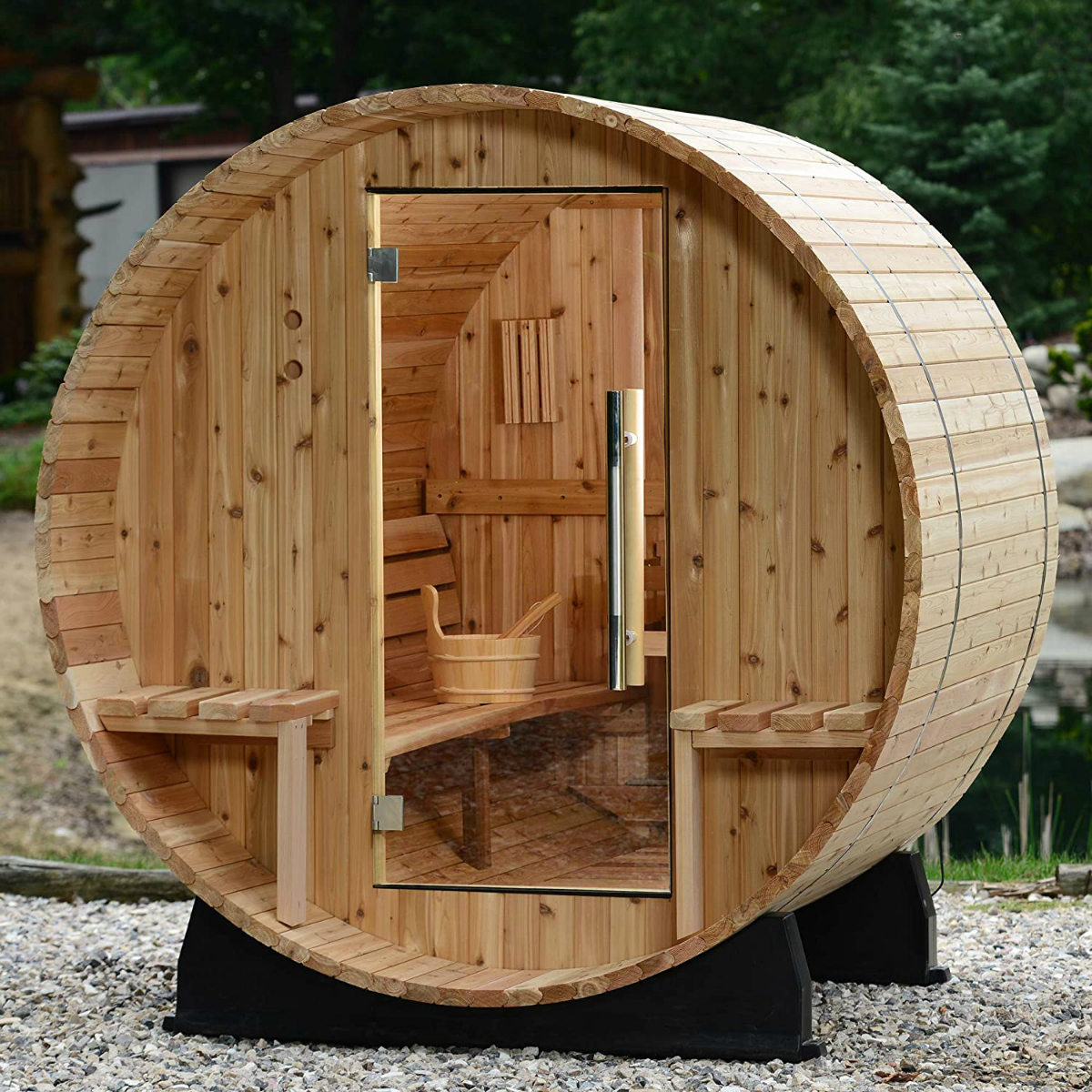 Best DIY Outdoor Sauna Kits From Amazon With Free Delivery Hip2Save   Canopy Barrel Sauna 