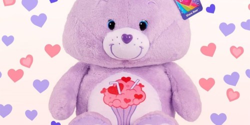 Care Bears Jumbo 21″ Plush Toys from $10.51 on Amazon (Regularly $25)