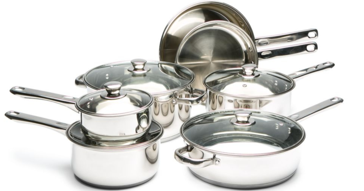 Cooks Tools 8 Piece Stainless Steel Cookware Set Only 27 On