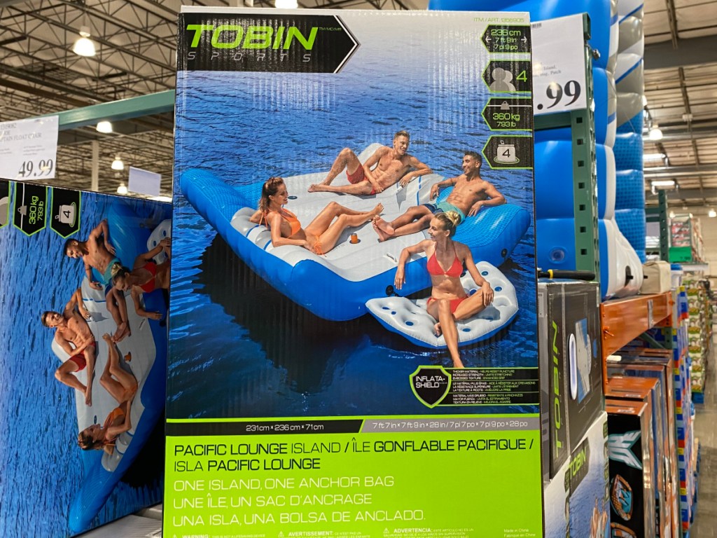 Giant Inflatable Island in-store at Costco