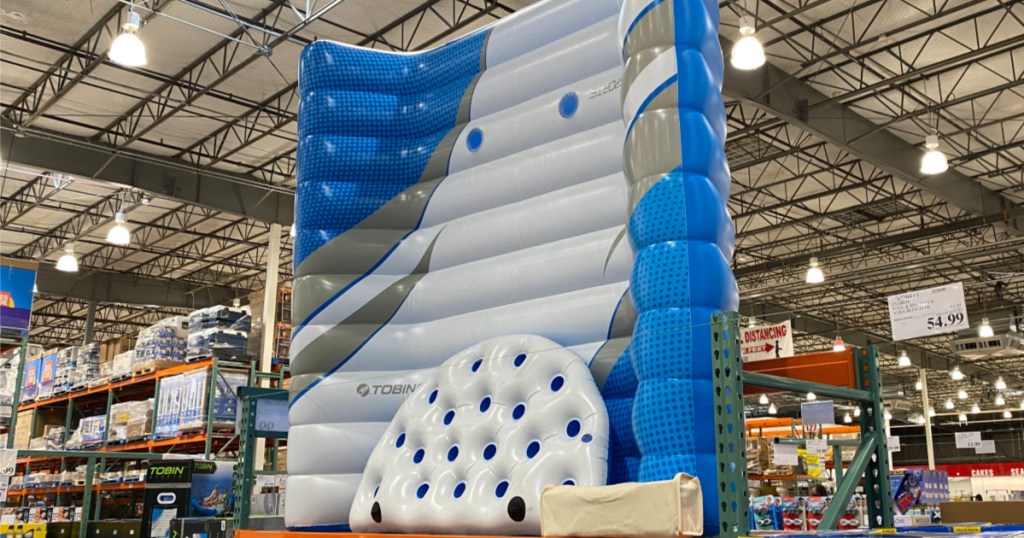 Costco Giant Inflatable Island in Costco