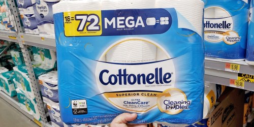 Cottonelle Toilet Paper Mega Rolls 18-Pack Only $16.48 on Walmart.com