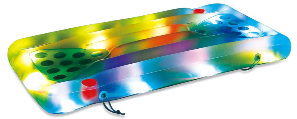 light up multi-colored pong pool float